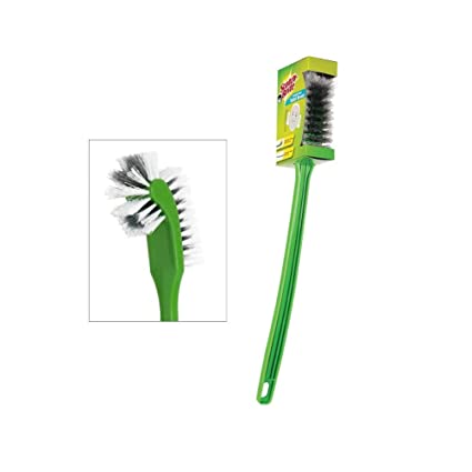 SCOTCH BRITE DOUBLE SIDED TOILET BRUSH 1PC