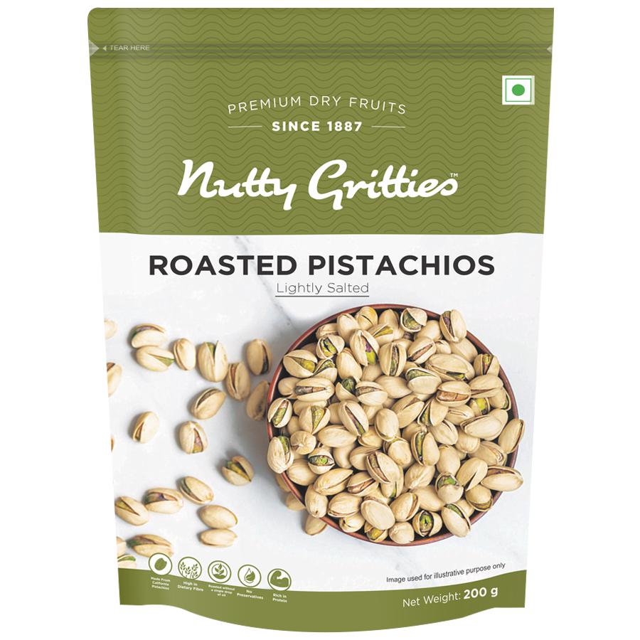 NUTTY GRITTIES JUMBO ROASTED PISTACHIOS 194GM