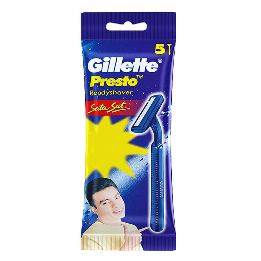 GILLETTE PRESTO DISPOSABLE RAZOR 5PC