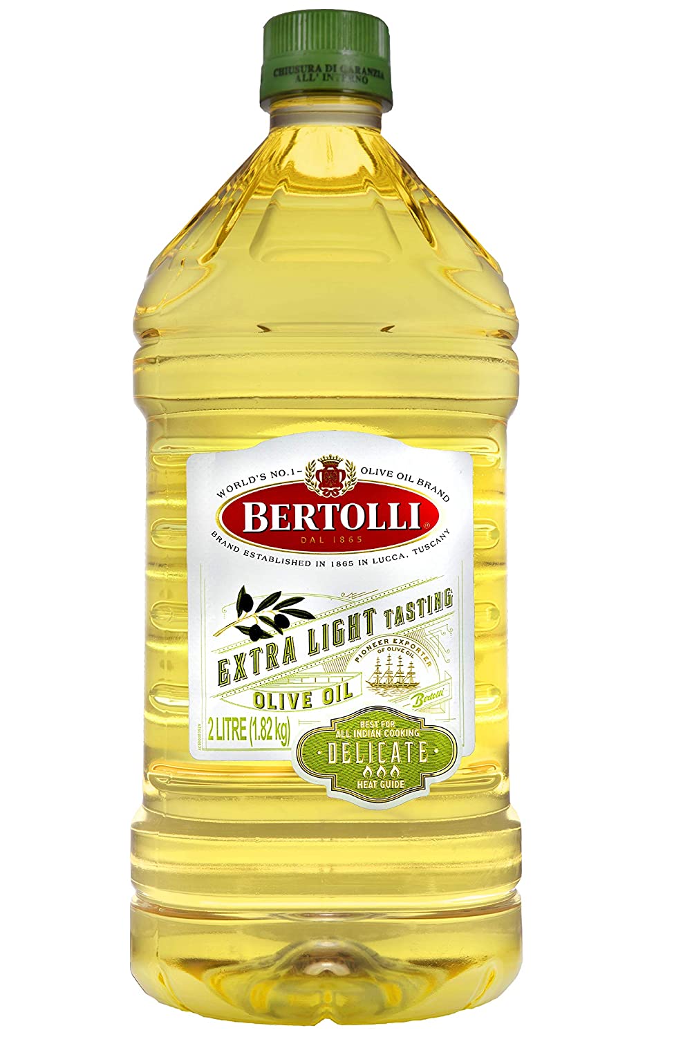BERTOLI EXTRA LIGHT OLIVE OIL PLASTIC BOTTLE 2L