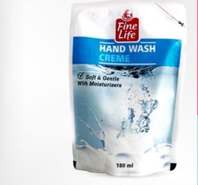 FINE LIFE CREAM HAND WASH POUCH 180ML