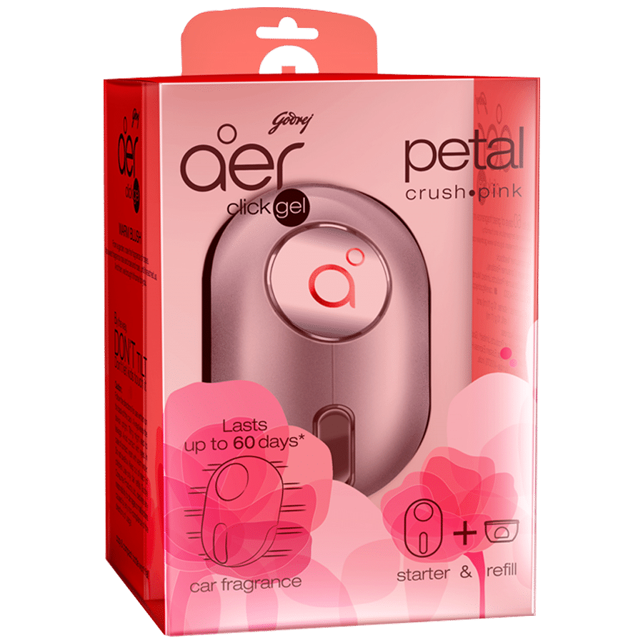 GODREJ AER CLICK PETAL CRUSH PINK STARTER KIT 9ML