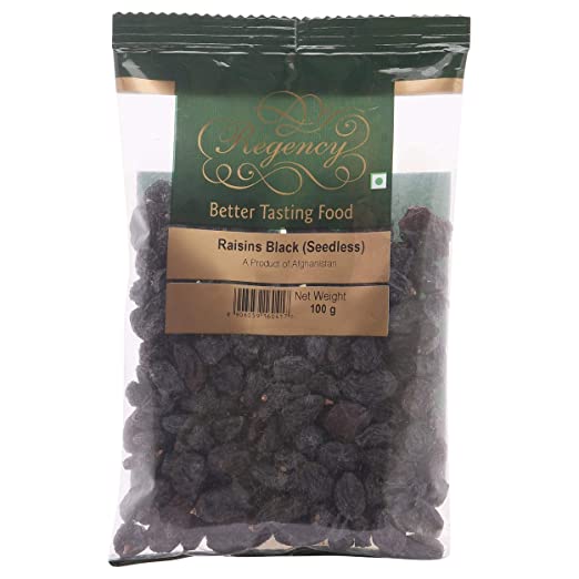 REGENCY SEEDLESS BLACK RAISINS 100GM