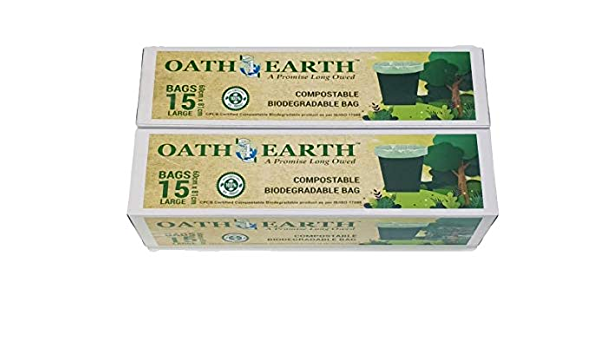 OATH 4 EARTH COMPOSTABLE GARBAGE BAG JUMBO 10PC